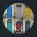 Reeks kleurrijke voordeuren op Malta Magneet<br><div class="desc">Reeks kleurrijke voordeuren in Valletta, Malta. Collage van kleurrijke voordeuren op Malta</div>