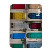 Reeks kleurrijke voordeuren op Malta Magneet (Verticaal)