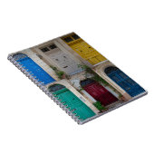 Reeks kleurrijke voordeuren op Malta Notitieboek (Rechterzijde)