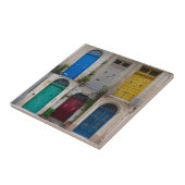 Reeks kleurrijke voordeuren op Malta Tegeltje (Zijkant)