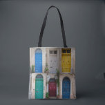Reeks kleurrijke voordeuren op Malta Tote Bag<br><div class="desc">Reeks kleurrijke voordeuren in Valletta, Malta. Collage van kleurrijke voordeuren op Malta</div>