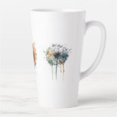 Reeks kleurrijke waterverf paardenbloemen latte mok (Rechts)