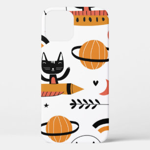 Reeks leuke kattenillustratie  ontwerpkunst. F Case-Mate iPhone Case