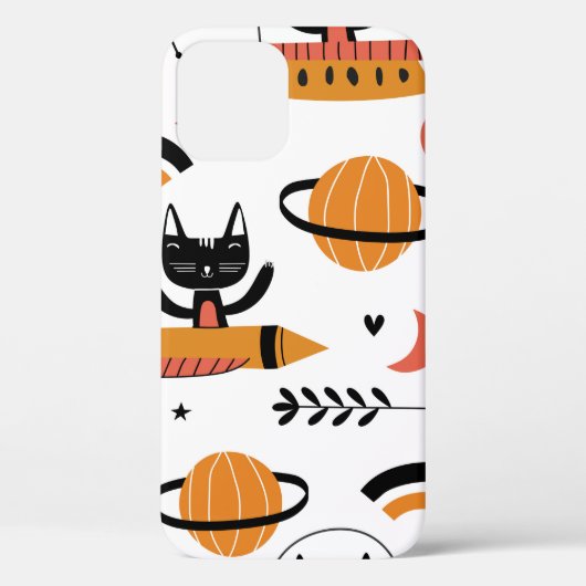 Reeks leuke kattenillustratie  ontwerpkunst. F Case-Mate iPhone Case (Achterkant)