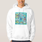 Reeks Mannen vlaggen Hoodie (Voorkant)