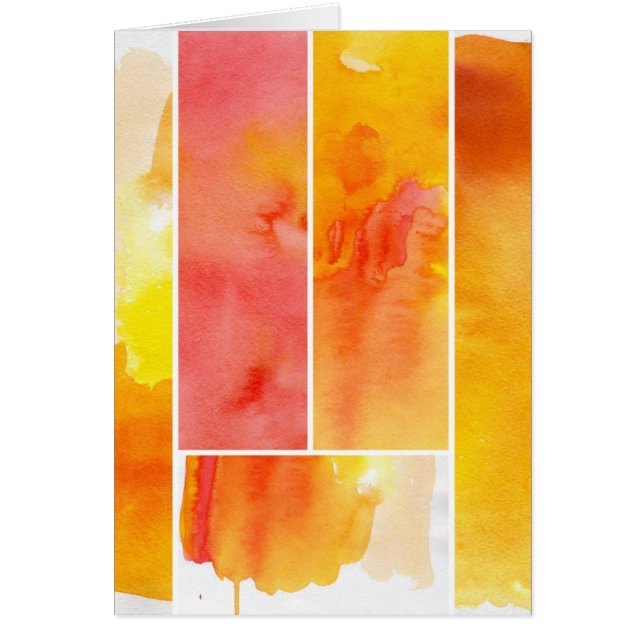 Reeks met de hand geschilde abstracte waterverf (Voorkant)