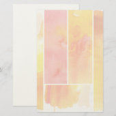 Reeks met de hand geschilde abstracte waterverf briefpapier (Voorkant / Achterkant)