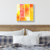 Reeks met de hand geschilde abstracte waterverf canvas afdruk (Insitu (Slaapkamer))