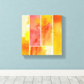 Reeks met de hand geschilde abstracte waterverf canvas afdruk (Insitu (Houten vloer))