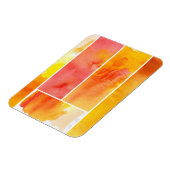 Reeks met de hand geschilde abstracte waterverf magneet (Linkerzijde)
