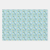 Reeks met drie vellen kerstbekkenpakpapier (Voorkant 2)