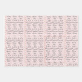 Reeks met kerstpapier voor waterverf 3 inpakpapier vel (Voorkant 3)