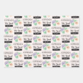 Reeks met kerstpapier voor waterverf 3 inpakpapier vel (Voorkant 2)