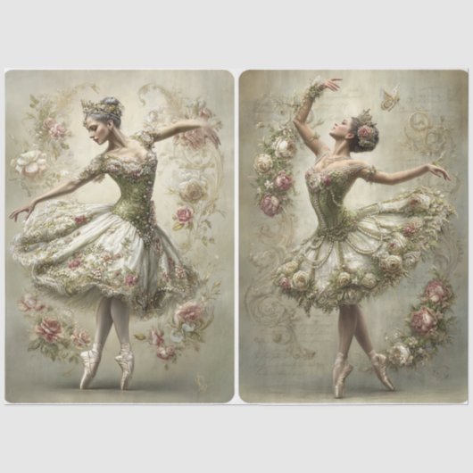 Reeks Once Upon A Time Dubbel Portret Tissuepapier (Voorkant)