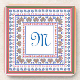 Reeks Onderzetters vouwtekenstijlrand