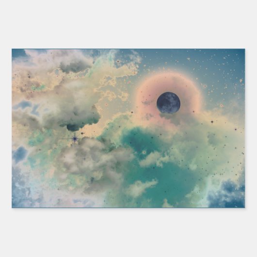 Reeks opvulpapier met 3-ACHT HUID EN LICHTING Inpakpapier Vel (Voorkant)