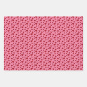 Reeks papier voor het ompakken van harten inpakpapier vel (Voorkant 2)