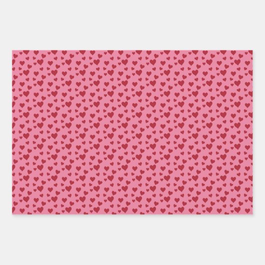 Reeks papier voor het ompakken van harten inpakpapier vel (Voorkant 2)