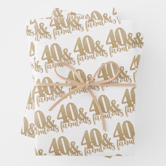 Reeks papier voor veertig- en handig ompakken inpakpapier vel (In situ)