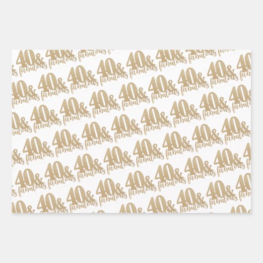 Reeks papier voor veertig- en handig ompakken inpakpapier vel (Voorkant)