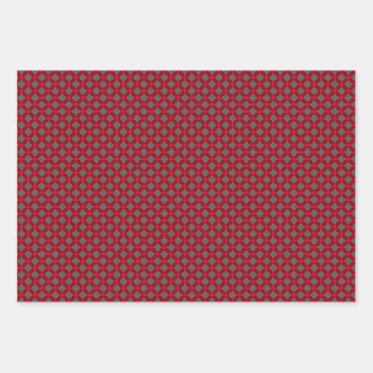 Reeks, papieren vlecht, vlecht, tartan, patroonvle inpakpapier vel (Voorkant)