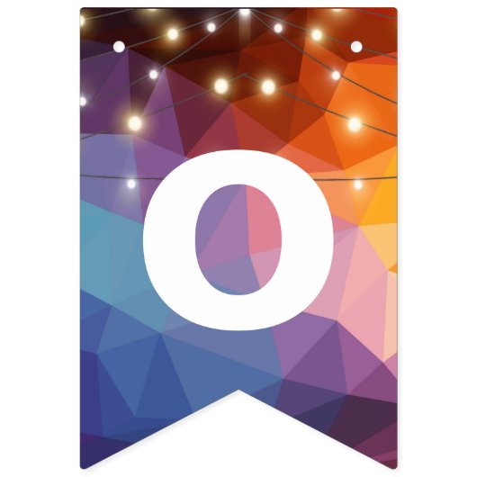 reeks partijlichten op driehoek abstract vlaggetjes (Tweede vlag)