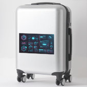 reeks pictogrammen voor ontwerp, Collectie van Vec Sticker (Koffer)