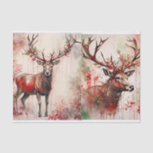 Reeks Rendier Decoupage Paper