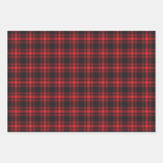 Reeks rood, groen, geel omslagpapier van 3 inpakpapier vel (Voorkant)