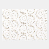 Reeks ruimteverrekend papier inpakpapier vel (Voorkant 3)