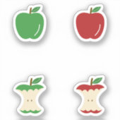 Reeks Stickers van de Kern van Apple en van Apple (Voorkant)