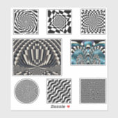 Reeks Stickers voor optische verlichting (Vel)