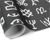 Reeks symbolen rune letters doopvont. Ancient occu Cadeaupapier (Rol Hoek)