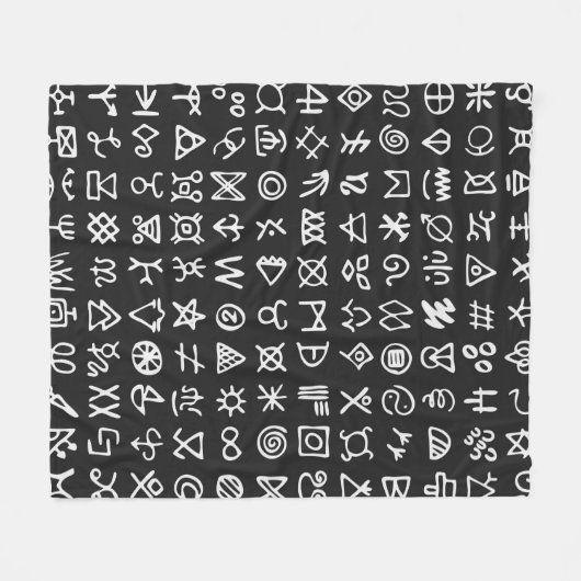 Reeks symbolen rune letters doopvont. Ancient occu Fleece Deken (Voorkant (Horizontaal))