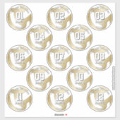 reeks van 13 meisjesvolleybalspelers sticker (Vel)