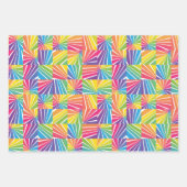 Reeks van 3 gekleurde, met schroefdraad gevulde pa inpakpapier vel (Voorkant 3)