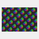 Reeks van 3 gekleurde, met schroefdraad gevulde pa inpakpapier vel (Voorkant 2)