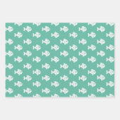 Reeks van 3 ladingvispapier inpakpapier vel (Voorkant 3)