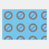 Reeks van 3 poel om verschillend te zijn inpakpapier vel (Voorkant 3)