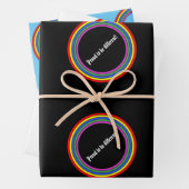 Reeks van 3 poel om verschillend te zijn inpakpapier vel (In situ)