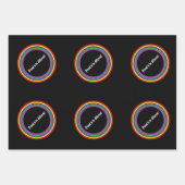 Reeks van 3 poel om verschillend te zijn inpakpapier vel (Voorkant)