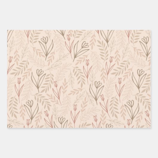 Reeks van 3 vellen herfst-opvulpapier (Voorkant 3)