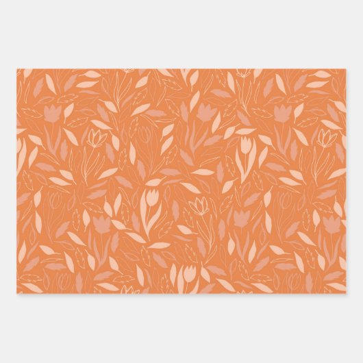 Reeks van 3 vellen herfst-opvulpapier (Voorkant)