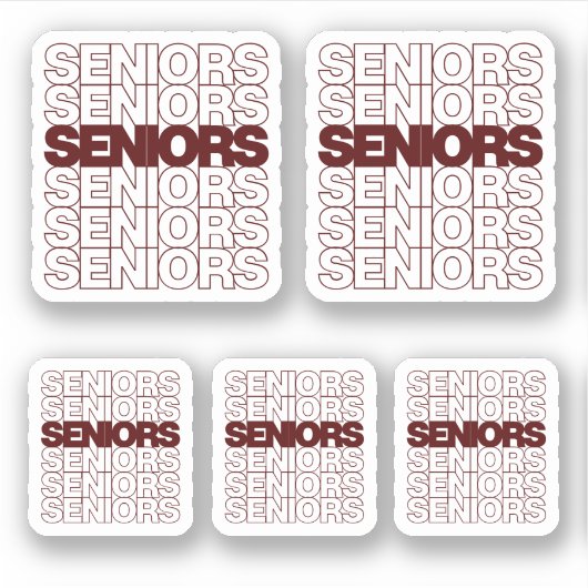 Reeks van 5 Hoogste Tijgers van de Maron Seniors D Sticker (Voorkant)