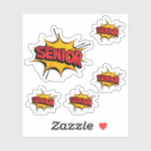 Reeks van 5 Superhelo Hogere Stickers van de Douan (Vel)