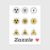 Reeks van de Stickers van de Toxische & van de Waa (Vel)