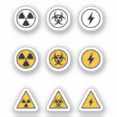 Reeks van de Stickers van de Toxische & van de Waa (Voorkant)