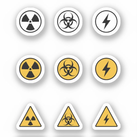 Reeks van de Stickers van de Toxische & van de Waa (Voorkant)