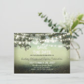 reeks van rustieke lichten SAVE DE DATUM VLAKKE KA Save The Date (Staand voorkant)