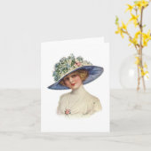 Reeks van Vintage Modeartikelen Notecard (5) Kaart (Gele Bloem)